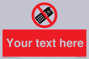 Custom No camera phones Sign